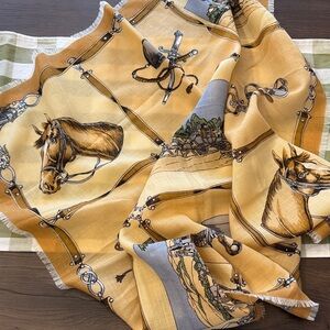Equestrian Print Scarf